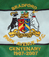 Bradford Park Avenue AFC England shirt crest